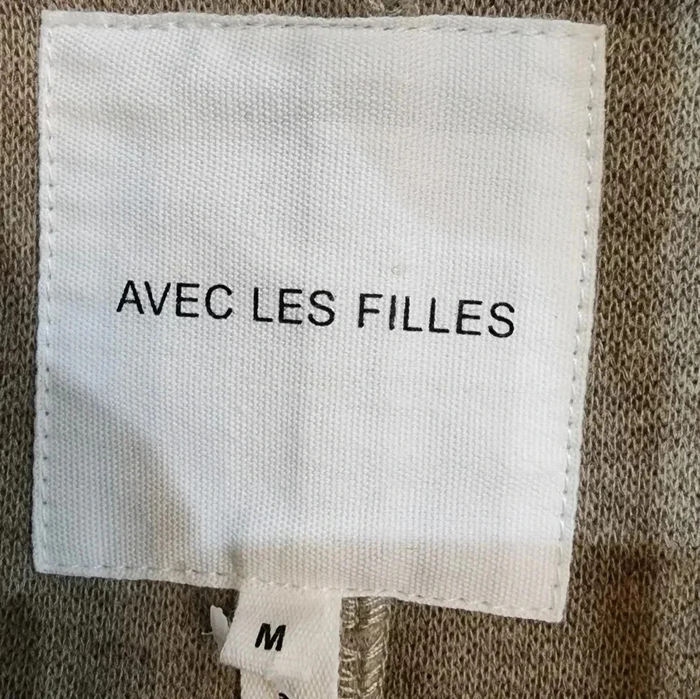 Avec Les Filles Women's zip front aviator jacket oatmeal size Medium New - Picture 8 of 9